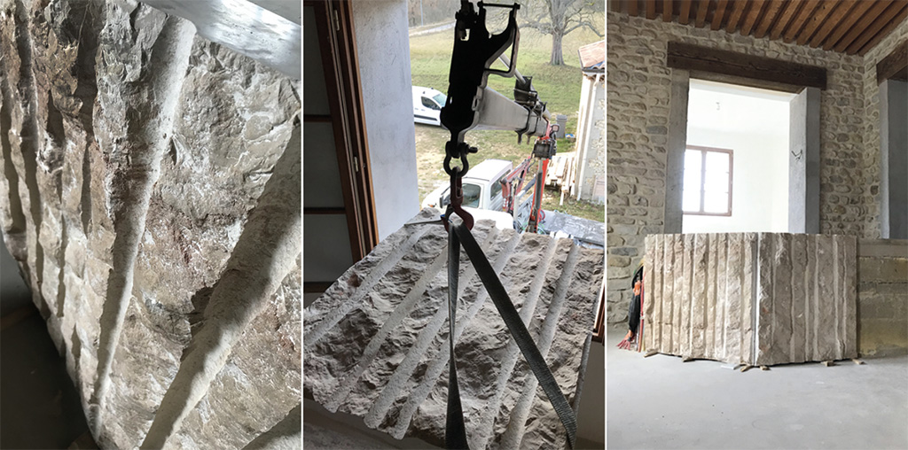 Estrade en pierre naturelle